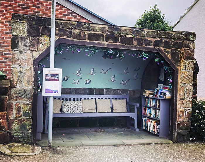 Neston’s bus stops embody the quaint and historic charm of this English town.