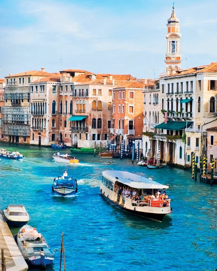 Venice’s Vaporetto stops blend functionality with the charm of the city’s iconic waterways.